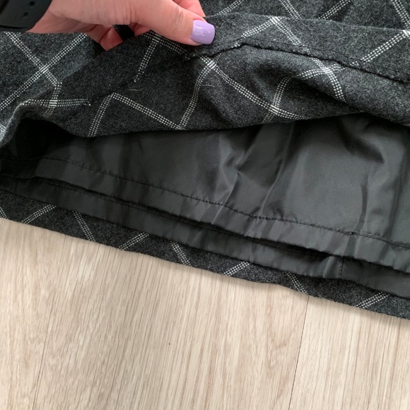 Merona Wool Blend Mini Skirt Sz 16 Lined Career - Picture 5 of 6